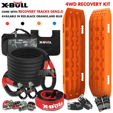 Buy X - BULL 4X4 Recovery Kit Kinetic Recovery Rope Snatch Strap With 2PCS Recovery Tracks 4WD Gen2.0 - Mud Tracks